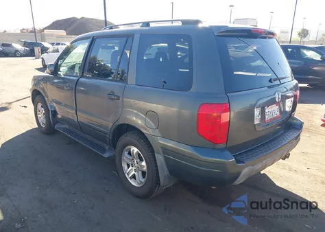 2005 Honda Pilot Ex-L из США, поврежденный, VIN 2HKYF18635H566485